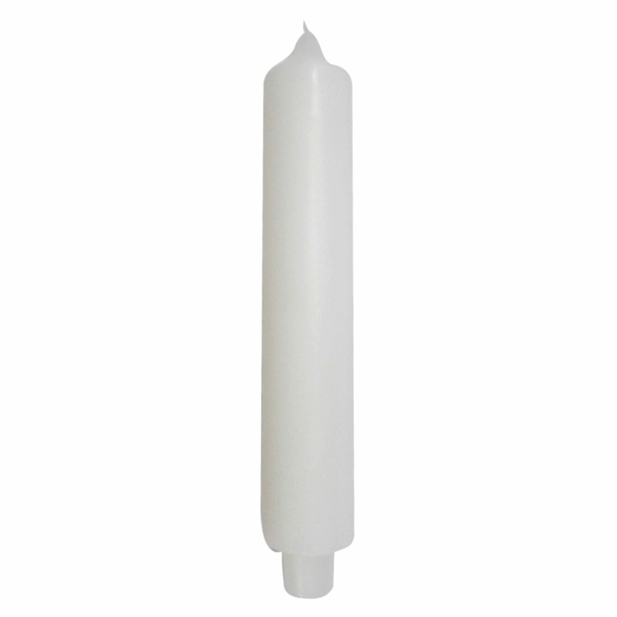 D Cor & Pillows * | Outlet Sale White Unscented Carriage Candle, 9