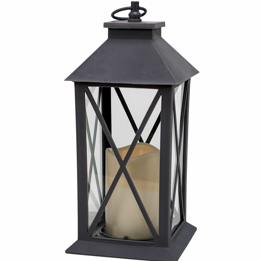 D Cor & Pillows * | Best Sellers Grey Led Lantern, 11