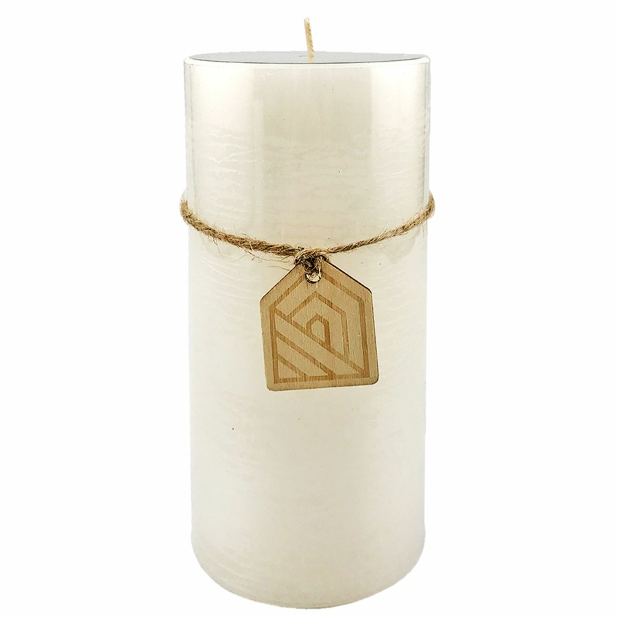 D Cor & Pillows * | Exclusive Ivory Unscented Pillar Candle, 6