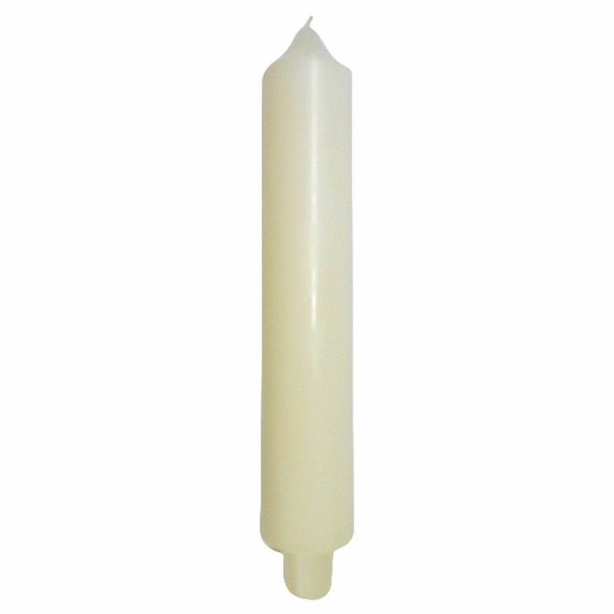 D Cor & Pillows * | Cheap Online Ivory Unscented Carriage Candle, 9